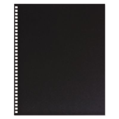 Proclick Pre-Punched Presentation Covers, Paper, Square Corners, 11 x 8.5, Black, 25/Pack