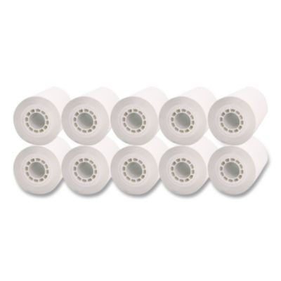 Direct Thermal Printing Thermal Paper Rolls, 3.13" X 230 Ft, White, 10/Pack