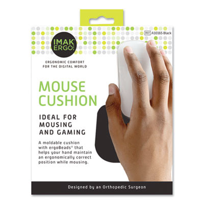 Nonskid Mouse Wrist Cushion, 7 X 5.3, Black