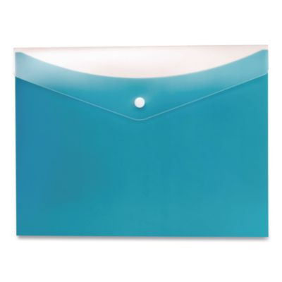 Dual Pocket Snap Envelope, 2 Sections, Snap Closure, Letter Size, Assorted Colors, 3/Pack