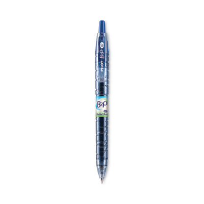 B2p Bottle-2-Pen Recycled Gel Pen, Retractable, Fine 0.7 Mm, Blue Ink, Translucent Blue Barrel