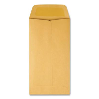 Kraft Coin And Small Parts Envelope, #7, Square Flap, Gummed Closure, 3.5 X 6.5, Brown Kraft, 500/Box