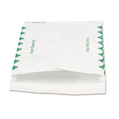 14 Lb Tyvek Open End Expansion Mailer Value Pack, First Class, #13 1/2, Flip-Stik, Redi-Strip Closure, 10 x 13, White,100/Ct