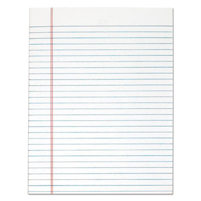 "The Legal Pad" Glue Top Pads, Wide/Legal Rule, (50) White 8.5 x 11 Sheets, 12/Pack