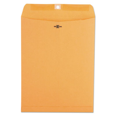 Kraft Clasp Envelope, #93, Square Flap, Clasp/Gummed Closure, 9.5 X 12.5, Brown Kraft, 100/Box
