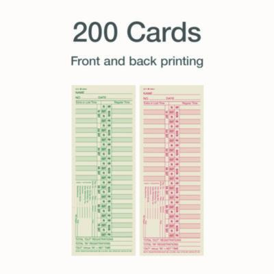 Time Cards For Acroprint, Amano And Lathem Time Clocks, Two Sides, Bi-Weekly, 3.38 x 9, 200/Pack