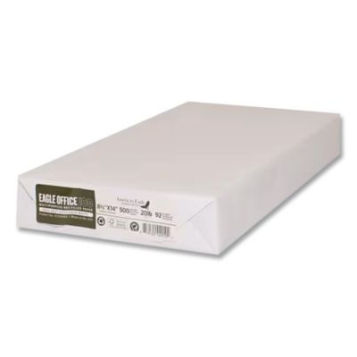 Recycled Multipurpose Paper, 92 Bright, 20 Lb Bond Weight, 8.5 x 14, White, 500/Ream