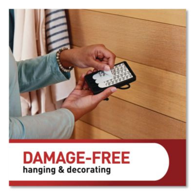 Decorative X-Large Triple Hooks, Metal, Matte Black, Supports 10 Lb, 2/Pack