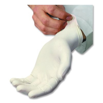 L5201 Series Powder-Free Latex Gloves, Medium, 4 Mil Thick, 9" Long, Cream, 100/Box, 10 Boxes/Carton