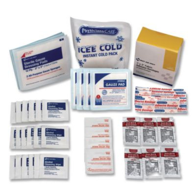 First Aid Kit Refill For 25 People, 96 Pieces