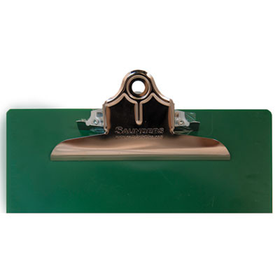 Recycled Plastic Clipboard With Ruler Edge, 1" Clip Capacity, Holds 8.5 x 11 Sheets, Green