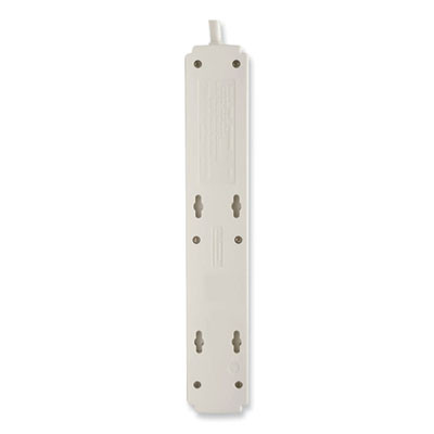 Protect It! Surge Suppressor, 6 Ac Outlets, 6 Ft Cord, 790 J, Light Gray