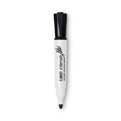 Intensity Low Odor Chisel-Tip Dry Erase Marker, Chisel Tip, Assorted Colors, 4/Set