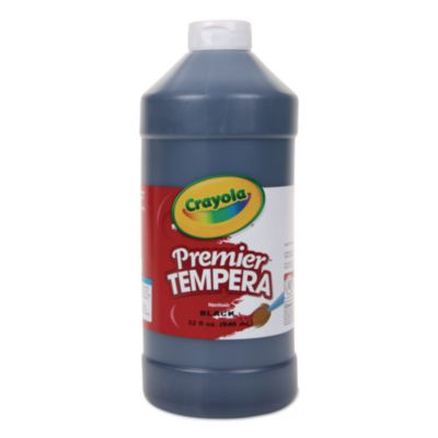Premier Tempera Paint, Black, 32 Oz Bottle