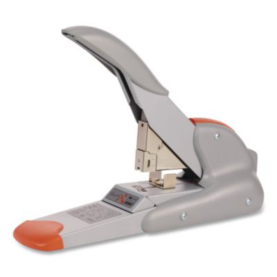 Duax Heavy-Duty Stapler, 20 To 170 Sheet Capacity, Silver/Orange