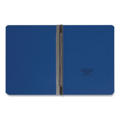 Prong Fastener Pressboard Report Cover, Two-Piece Prong Fastener, 3" Capacity, 8.5 X 11, Dark Blue/Dark Blue, 25/Box