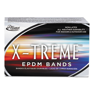 X-Treme Rubber Bands, Size 117b, 0.08" Gauge, Black, 1 Lb Box, 200/Box