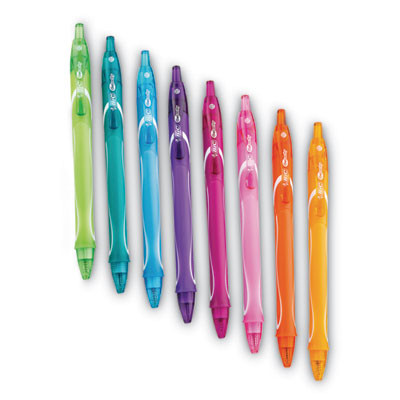 Gel-Ocity Quick Dry Gel Pen, Retractable, Medium 0.7 Mm, Randomly Assorted Ink And Barrel Colors, 8/Pack