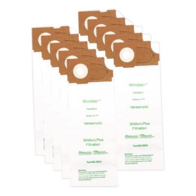 Replacement Vacuum Bags, Fits Allstar Javelin/Triple S Prosense Ii/Windsor Versamatic, 10/Pack