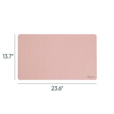 Vegan Leather Desk Pads, 23.6" x 13.7", Light Pink