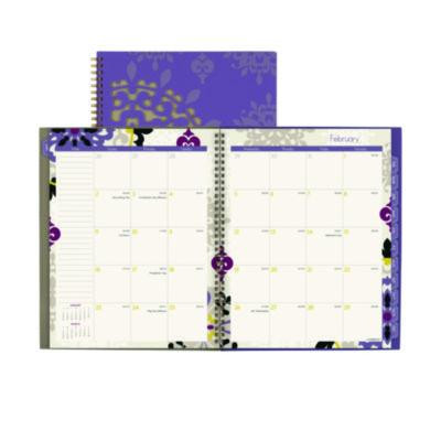 Vienna Weekly/Monthly Appointment Book, Geometric Artwork, 11 x 8.5, Purple/Tan Cover, 12-Month (Jan To Dec): 2026