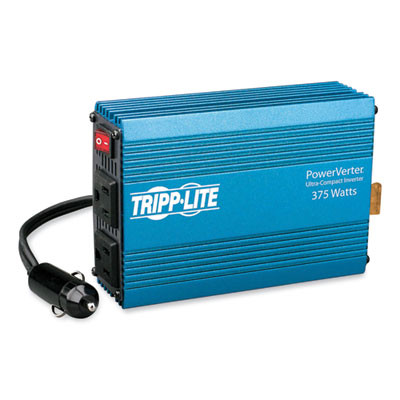 Powerverter Ultra-Compact Car Inverter, 375 W, 12 V Input/120 V Output, 2 Ac Outlets