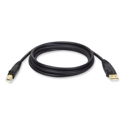 Usb 2.0 A/B Cable, 10 Ft, Black