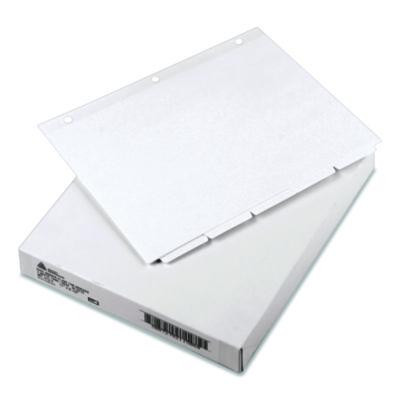 Write And Erase Plain-Tab Paper Dividers, 5-Tab, 11 x 8.5, White, 36 Sets