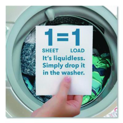 Liquidless Laundry Detergent Sheets, Magnolia And Lily Scent, 6.17 Oz Box, 50 Sheets