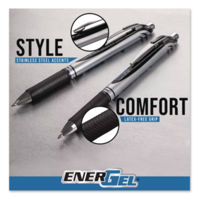 Energel Rtx Gel Pen, Retractable, Medium 0.7 Mm, Assorted Ink And Barrel Colors, 5/Pack
