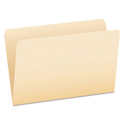 Manila File Folders, Straight Tab, Legal Size, 0.75" Expansion, Manila, 100/Box