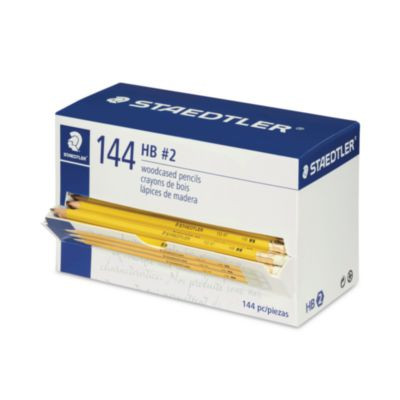 Woodcase Pencil, Hb (#2), Black Lead, Yellow Barrel, 144/Pack