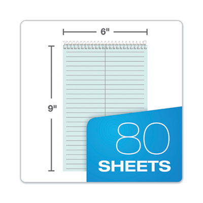 Prism Steno Pads, Blue Cover, Gregg Rule, (80) Blue 6 x 9 Sheets, 4/Pack