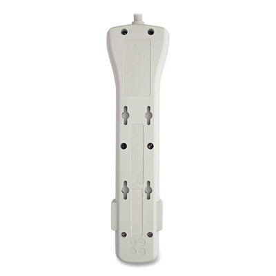 Protect It! Surge Suppressor, 7 Ac Outlets, 7 Ft Cord, 2,160 J, Light Gray