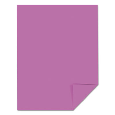 Color Cardstock, 65 Lb Cover Weight, 8.5 x 11, Outrageous Orchid, 250/Pack