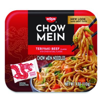 Teriyaki Beef Chow Mein Noodles, 4 Oz Bowl, 8/Carton