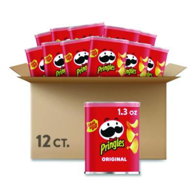 Potato Chips, Original, 1.3 Oz Can, 12/Box