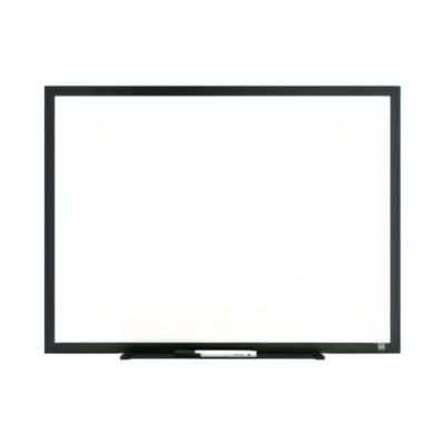 Melamine Dry Erase Board, 24" x 18", White Surface, Black Aluminum Frame