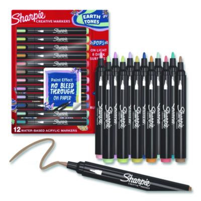 Creative Markers, Bullet Tip, Assorted Earth Tones, 12/Pack
