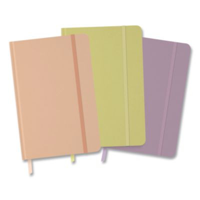 Hardcover Journal, (3) Peaceful Progress Themes, Medium/College Rule, Assorted Cover Colors, (64) 8.25 x 5.5 Sheets, 3/Pack