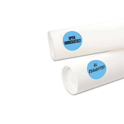 Printable Self-Adhesive Removable Color-Coding Labels, 1.25" Dia, Light Blue, 8/Sheet, 50 Sheets/Pack, (5496)