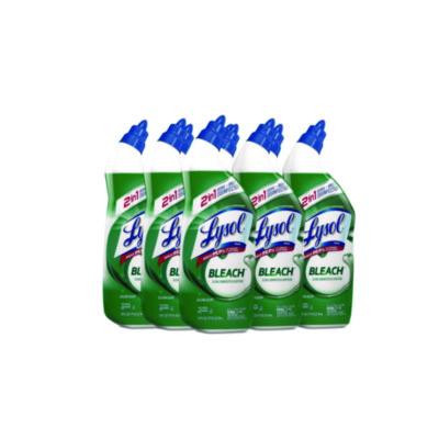 Disinfectant Toilet Bowl Cleaner With Bleach, Clean Scent, 24 Oz Angle-Neck Bottle, 9/Carton