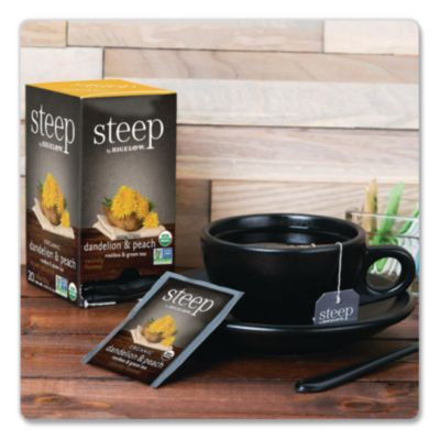 Steep Tea, Dandelion And Peach, 1.18 Oz Tea Bag, 20/Box