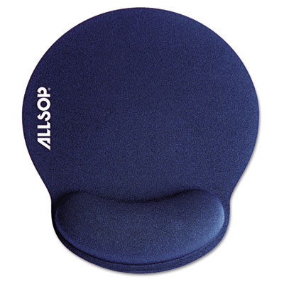 Mousepad Pro Memory Foam Mouse Pad With Wrist Rest, 9 x 10, Blue