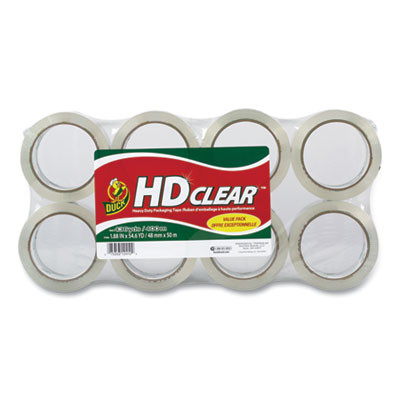 Heavy-Duty Carton Packaging Tape, 3" Core, 1.88" X 55 Yds, Clear, 8/Pack