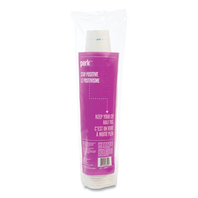 White Paper Hot Cups, 8 Oz, 50/Pack