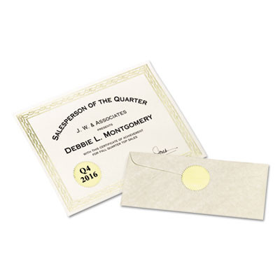 Printable Gold Foil Seals, 2" Dia, Gold, 4/Sheet, 11 Sheets/Pack, (5868)
