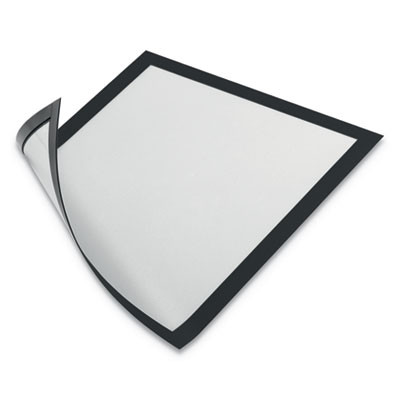 Duraframe Magnetic Sign Holder, 8.5 X 11, Black Frame, 2/Pack