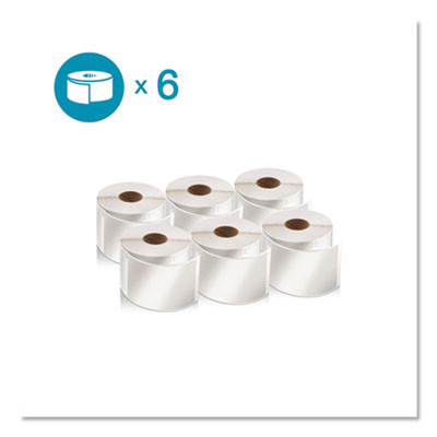Lw Shipping Labels, 2.13" x 4", White, 220 Labels/Roll, 6 Rolls/Pack