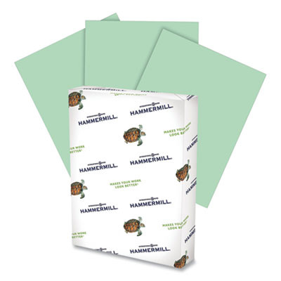 Colors Print Paper, 20 Lb Bond Weight, 11 x 17, Green, 500/Ream